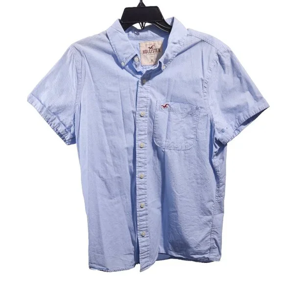 Hollister Shirts Hollister Co Xl Short Sleeve Baby Blue Shirt